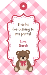 0084 Teddy Bear Gift Tags design preview