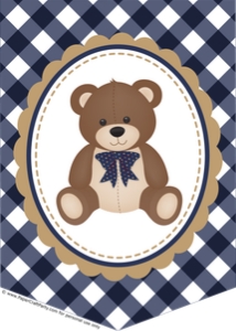 0085 Teddy Bear Banner Spacers: 0085 Teddy Bear Banner