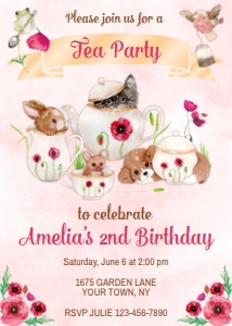 Tea Invite & Backside 0036: Tea Invite 0036