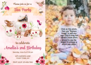 Tea Photo Invite 0036 design preview