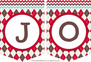 Sock Monkey Banner: "NAME": Sock Monkey Red Banner