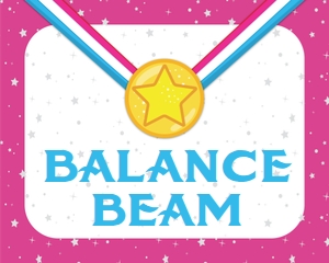 Gymnastics Sign 10x8 0021: Gymnastics Signs 0021