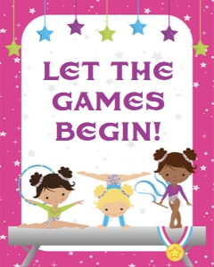 Gymnastics Sign 8x10 0021: Gymnastics Signs 0021
