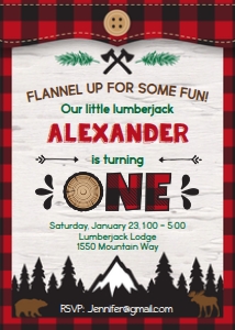 Lumberjack Invite: Page > for ages 2-5 0030: Lumberjack Invite 0030