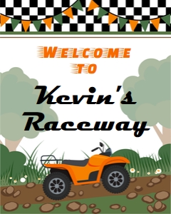 ATV 8x10 Sign 0041: ATV Party 0041