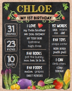 Farmers Market 16x20 Chalkboard: Farmers Market Chalkboard 0015