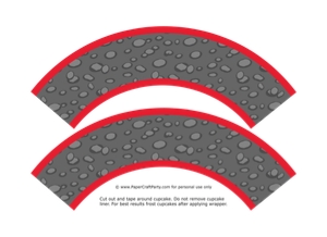 ATV Cupcake Wraps 0042: ATV Cupcake Circles & Wraps 0042