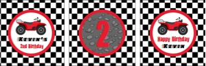 ATV Party Circles 0042: ATV Cupcake Circles & Wraps 0042