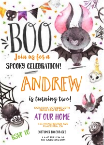Halloween WC 5x7"- 460: Halloween WC #460