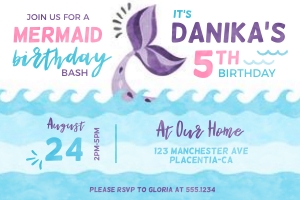 Mermaid Waves - 4x6" - 462: Mermaid Waves #462