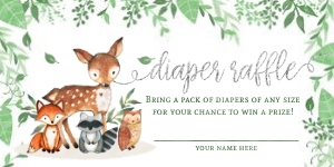 Woodland Diaper Raffle - 209: Woodland Diaper Raffle - 209