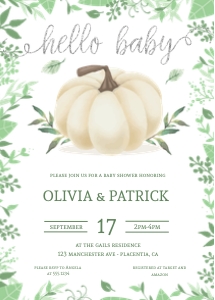 Pumpkin BS 5x7"- 211: Pumpkin BS - 211