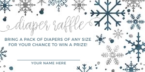 Cold Outside Navy Diaper Raffle 210: Cold Outside Navy Diaper Raffle 210