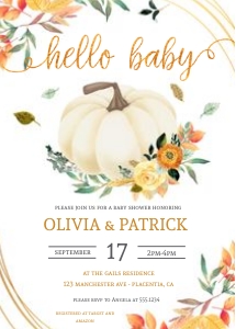 Pumpkin BS 5x7"- 212: Pumpkin BS - 212