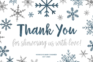 Cold Outside Navy Thank you Card 210: Cold Outside Navy BS Suite 210
