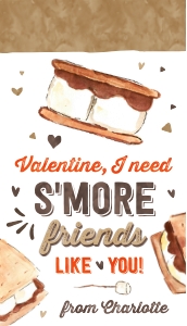 V021- Valentine Smore Friends Like You Tag: V021- Valentine Smore Friends Like You Tag