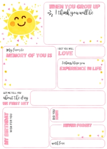 Sunshine Time Capsule 5x7" card #481 design preview
