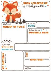 Fox Time Capsule 5x7" card #458: Fox Time Capsule 5x7" card #458