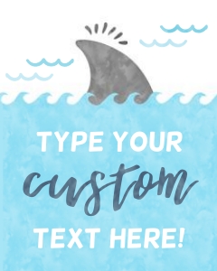 Sharks Wave LB 8x10" sign -  463: Sharks Wave LB 8x10" sign - 463