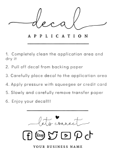 Decal Application 3x4" - BU001 design preview