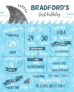 Sharks Wave Chalkboard - #463 design preview