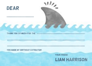 Shark Fill In TUCard - 5x7" - #463 design preview