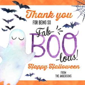 Halloween Square Tags - H003: Halloween Square Tags - H003