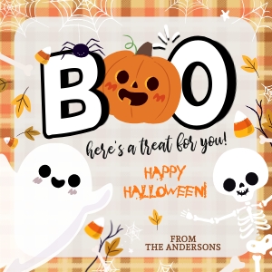 Halloween Square Tags - H002: Halloween Square Tags - H002
