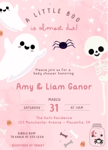 Halloween Pink 5x7"- 517: Halloween Pink 5x7"- 517