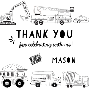 Transportation Party Favor Tags #509-3: Transportation Mini Pack - 509