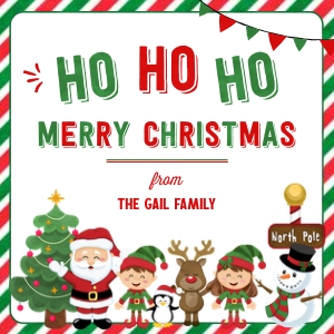 Ho Ho Ho Christmas Gift Tags - TG023: Ho Ho Ho Christmas Gift Tags - TG023