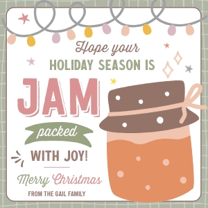 Jam Christmas Gift Tags - TG026 design preview
