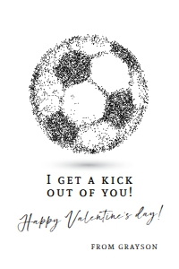 Soccer Valentine's Day Tags - TG050: Soccer Valentine's Day Tags - TG050