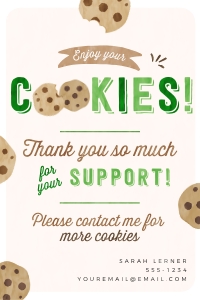 Enjoy your Cookie Tag - TG051: Enjoy your Cookie Tag - TG051
