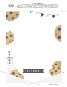 Milk & Cookies Photo Banner - #526: Milk & Cookies Photo Banner - #526