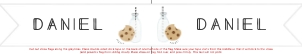 Milk Cookies Party Straw Flag- #526: Milk and Cookies Decor Bundle - #526