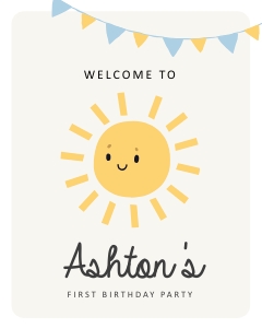 Little Sunshine Welcome Sign - #446: Little Sunshine Welcome Sign - #446