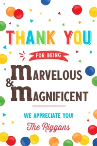 Marvelous & Magnificent Tag - TG070 design preview