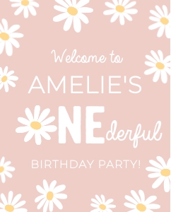 Daisy Welcome Sign - #434c design preview