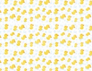 Rubber Duck Pattern Paper 8.5x11"- #428: Rubber Duck Decor Party Bundle  - 428