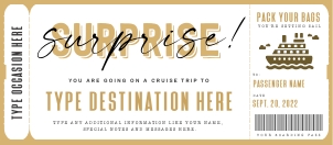 Surprise Trip Voucher Cruise - #185: Surprise Trip Voucher Cruise - #185