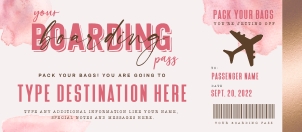 Surprise Trip Voucher Airplane - #184 design preview