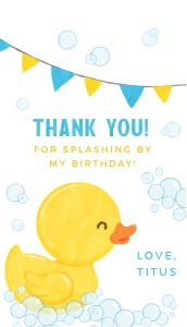 Rubber Duck Favor Tags - #429: Rubber Duck Party Bundle #429