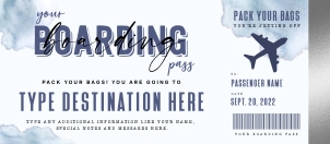 Surprise Trip Voucher Airplane - #158: Surprise Trip Voucher Airplane - #158