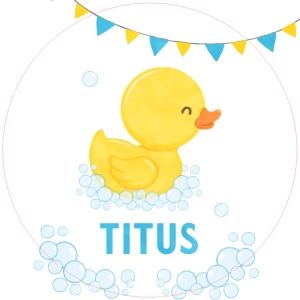 Rubber Duck Cupcake Topper - #429: Rubber Duck Party Bundle #429