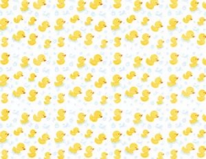 Rubber Duck Pattern Paper 8.5x11"- #429: Rubber Duck Party Bundle #429