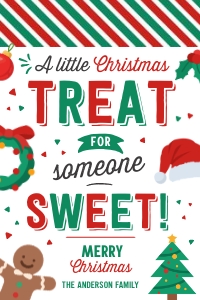 Christmas A Little Treat Tag - TG076: Christmas A Little Treat Tag - TG076