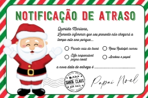 Notificação de Atraso Natal - NT001 design preview