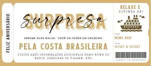 Voucher Cruzeiro Surpresa 20x9cm - #185 BRTKT design preview