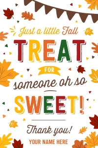 A Little Fall Treat Tag - TG081: A Little Fall Treat Tag - TG081